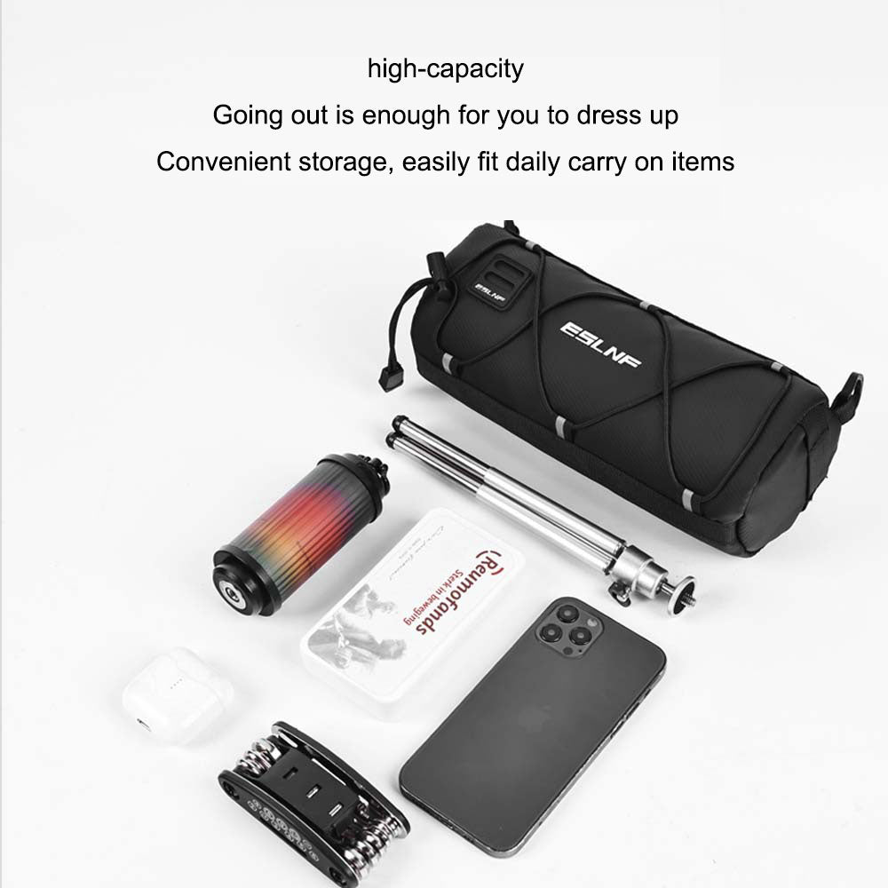 Bicycle front bag for driving, large capacity storage bag, outdoor waterproof riding bag, mountain bike front bag