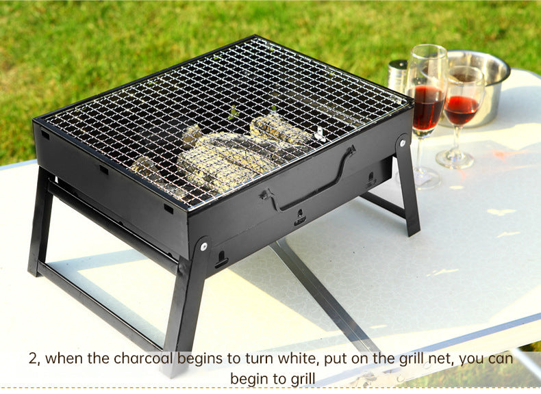 Barbecue Large Outdoor Barbecue Portable Charcoal Grill BBQ Barbecue Folding Barbecue Grill