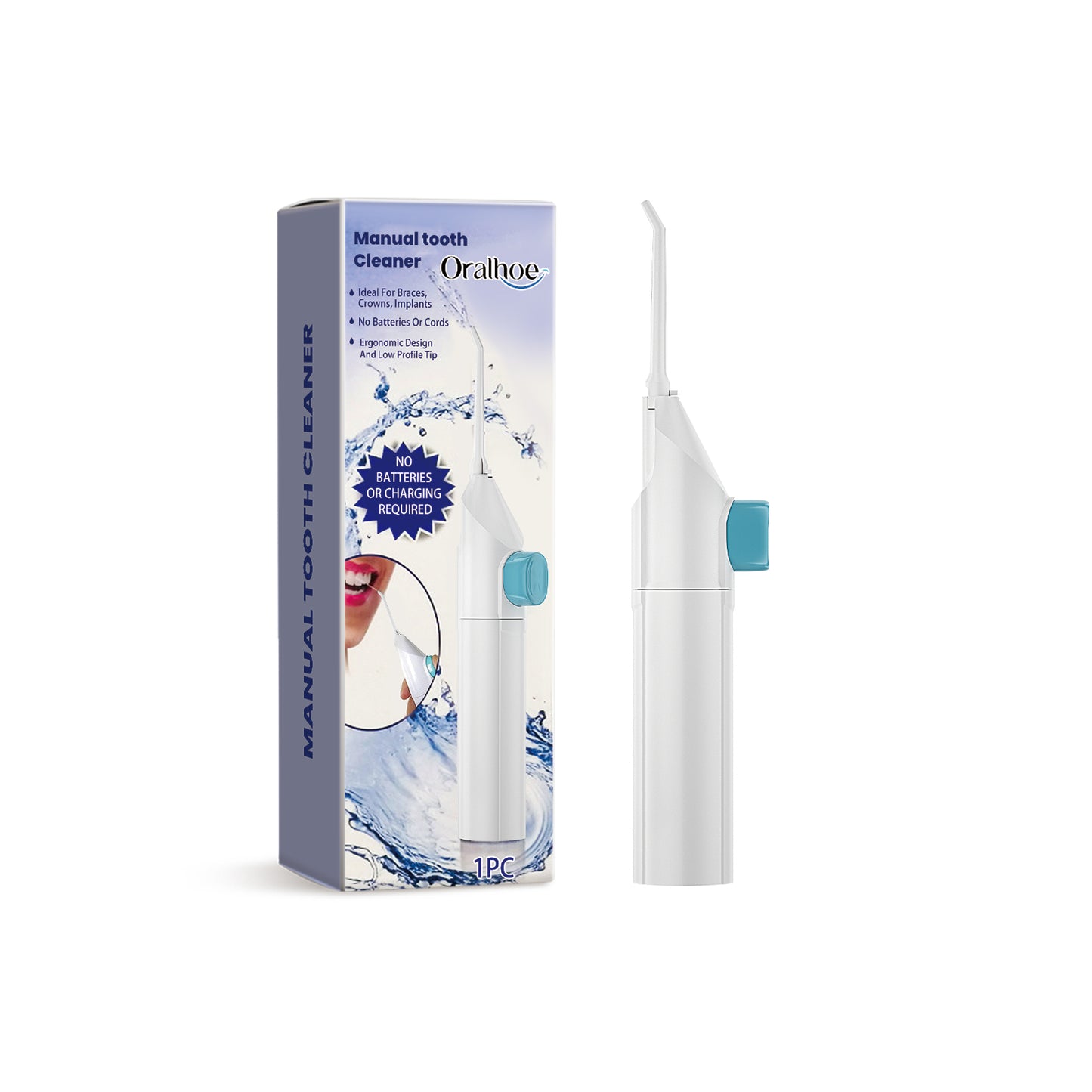 Nettoyeur dentaire manuel Oralhoe Nettoie la mauvaise haleine Soins du tartre pour les dents Nettoyant dentaire quotidien portable