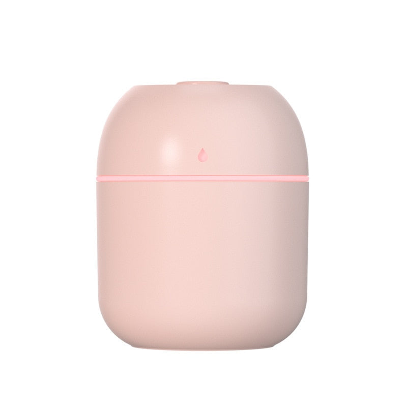 1 mini humidificateur d'air ultrasonique portable de 220 ml, diffuseur d'huiles essentielles et d'arômes, brumisateur USB, humidificateurs d'aromathérapie pour la maison