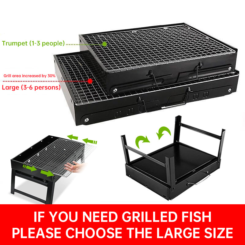 Barbecue Large Outdoor Barbecue Portable Charcoal Grill BBQ Barbecue Folding Barbecue Grill