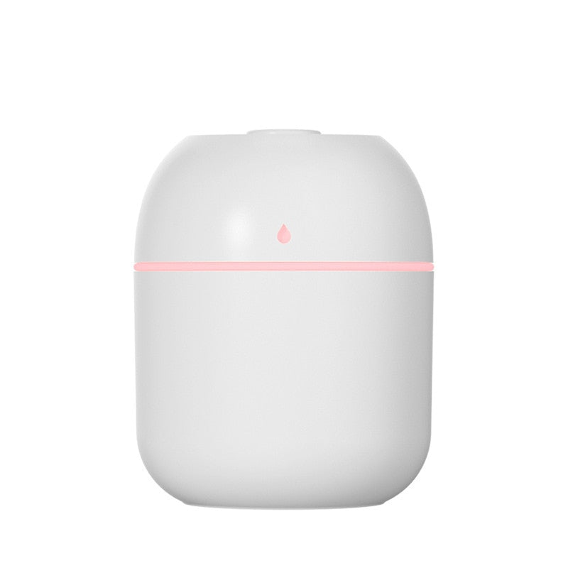 1 mini humidificateur d'air ultrasonique portable de 220 ml, diffuseur d'huiles essentielles et d'arômes, brumisateur USB, humidificateurs d'aromathérapie pour la maison