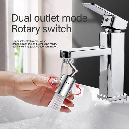 Tap Aerator 720°Rotation Universal Splash-Proof Swivel Water Saving Faucet Kitchen Tap Hole Water Tap Kitchen Fauce